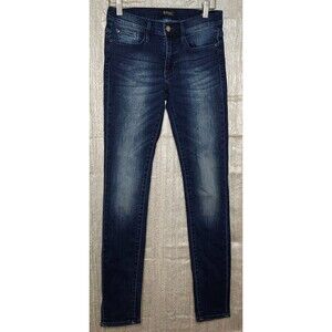 Buffalo David Bitton Faith Mid Rise Skinny Jeans 26 Tall - Dark Wash